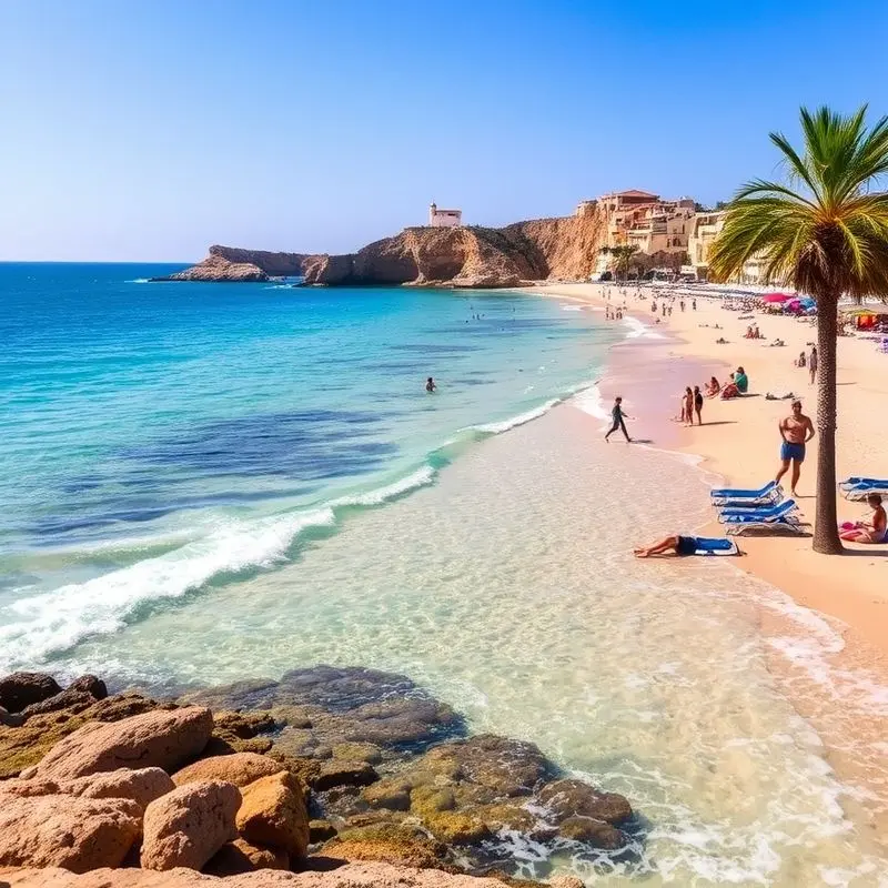 Sunny Spanish beach representing the lifestyle possible with a Non-Lucrative Visa.