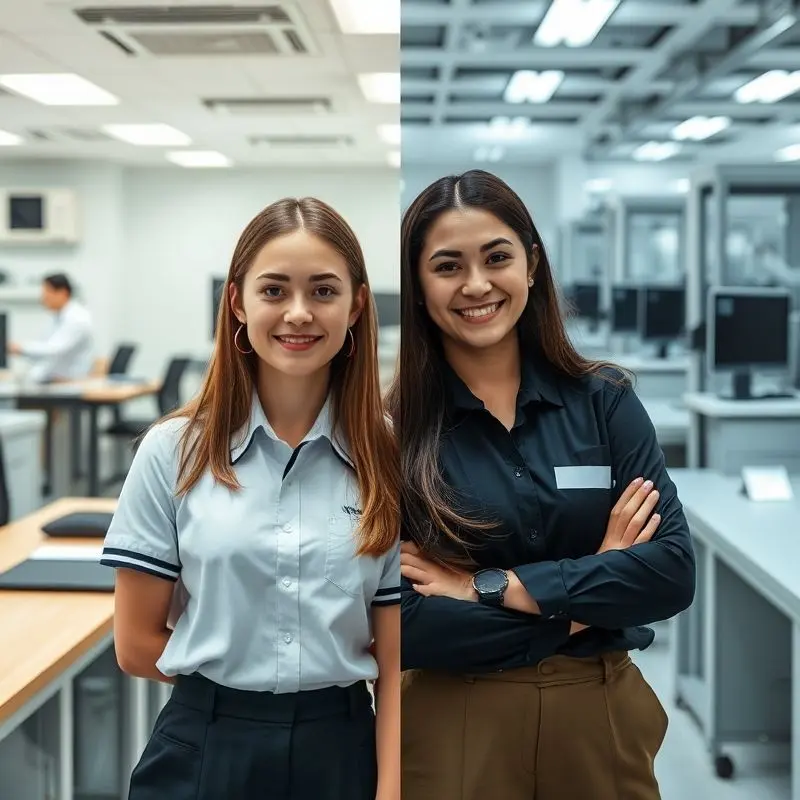 Students experiencing both classroom and real-world training in Spain’s dual vocational system.