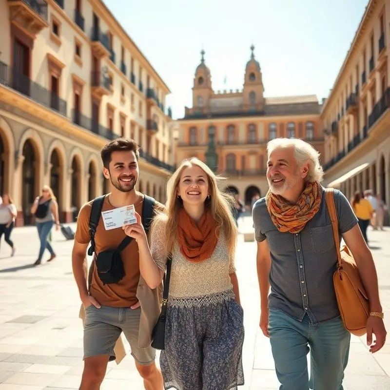 A family enjoying life in Spain after receiving residence permits.